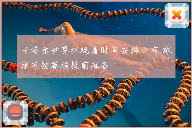 卡塔尔世界杯观看时间安排公布 球迷可按赛程提前准备